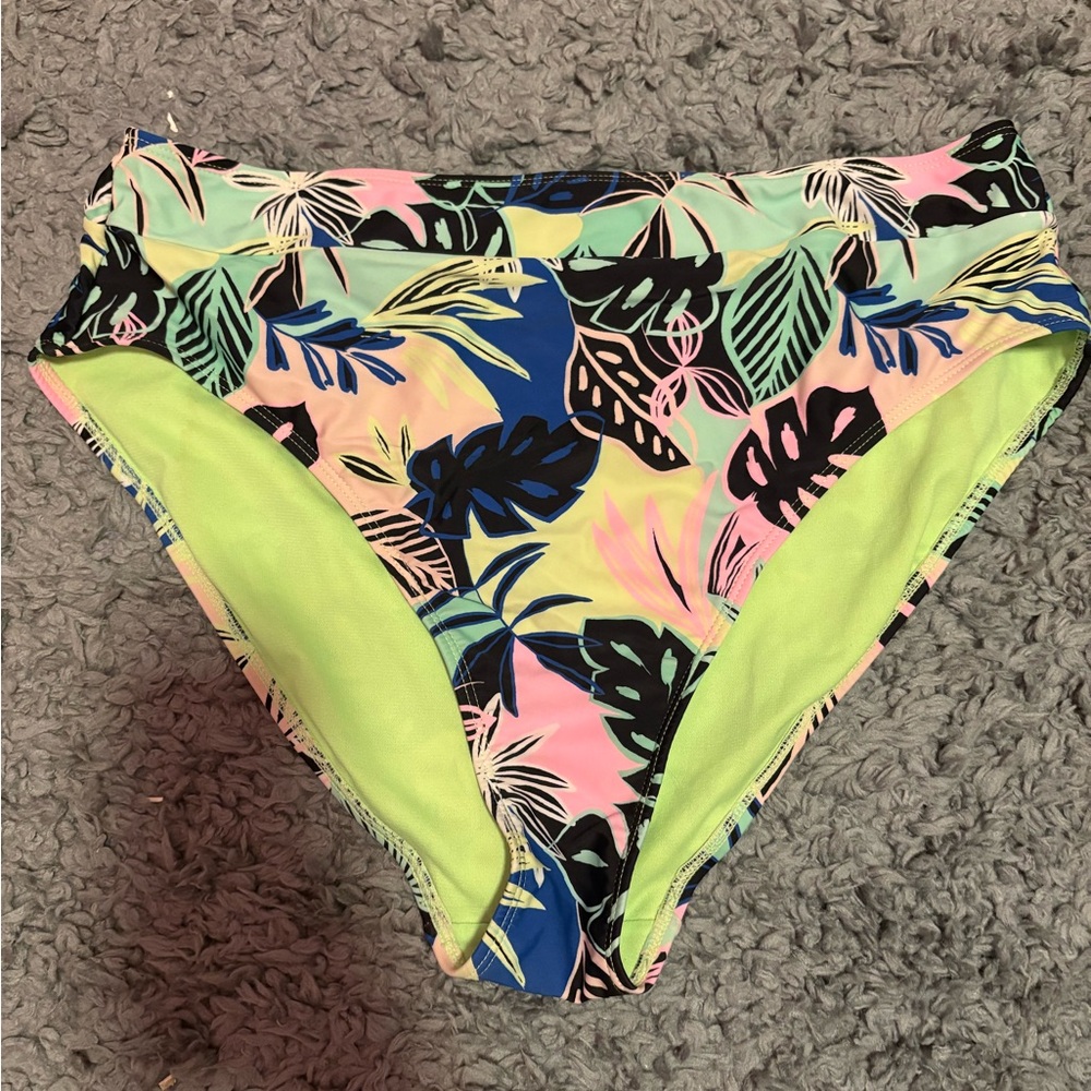 Tropical Print Bikini Bottoms